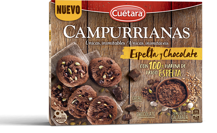 Pack de Campurrianas Espelta y Chocolate