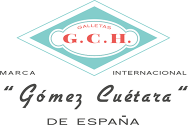 Old logo Galletas G. C. H. Marca Internacional Gómez Cuétara de España
