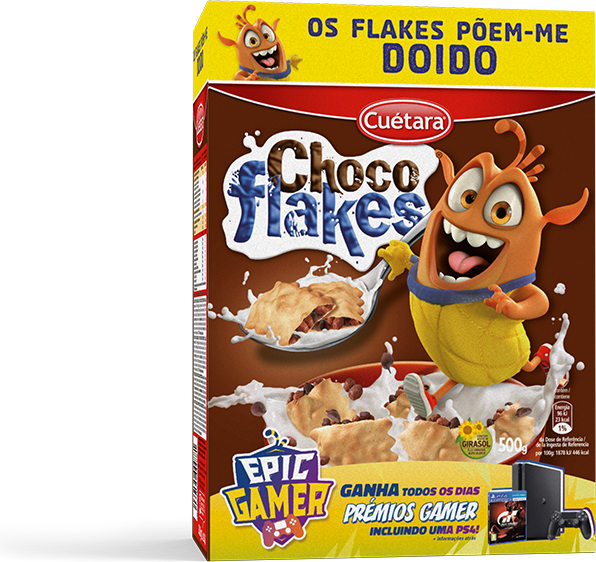 Embalagem da Choco Flakes Chocoflakes