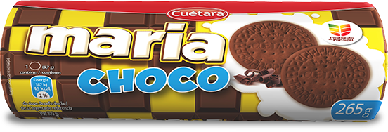 Embalagem da Marias & Tostadas Maria Oro Chocolate