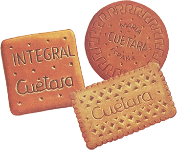 Drawings of the first Cuétara biscuits